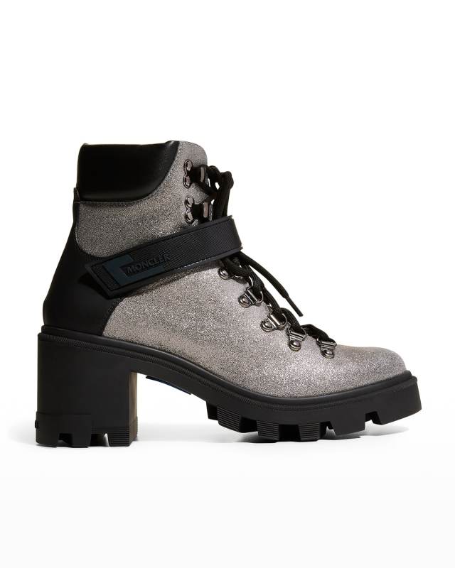 Carol Shimmery Heeled Hiking Boots